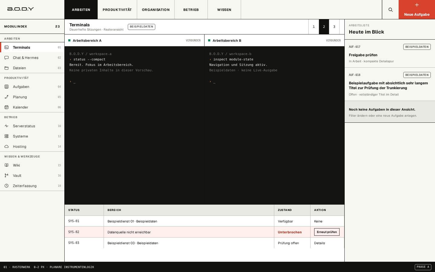 Desktop-Vorschau der Richtung Rasterwerk